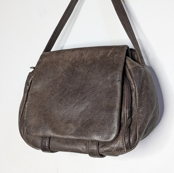 Vintage Wilsons Leather Dark Brown Long Strap Purse - Picture 2 of 10